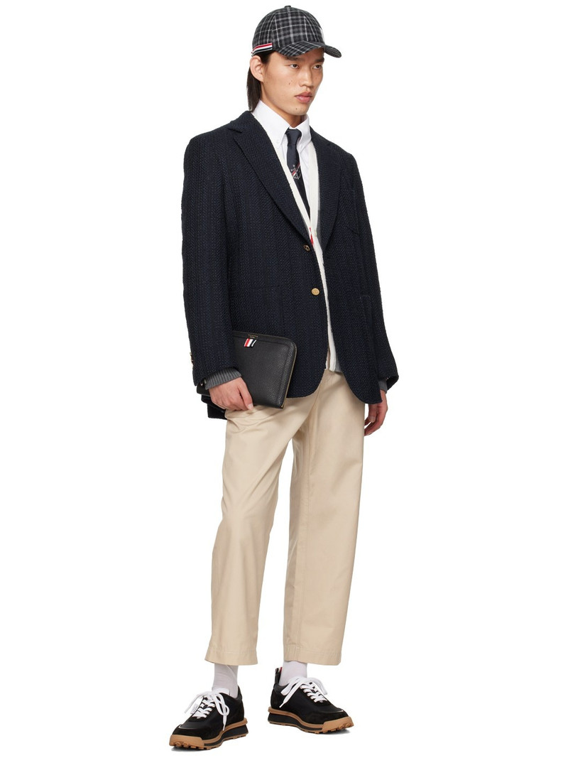 Thom Browne Navy Unstructured Blazer outlook