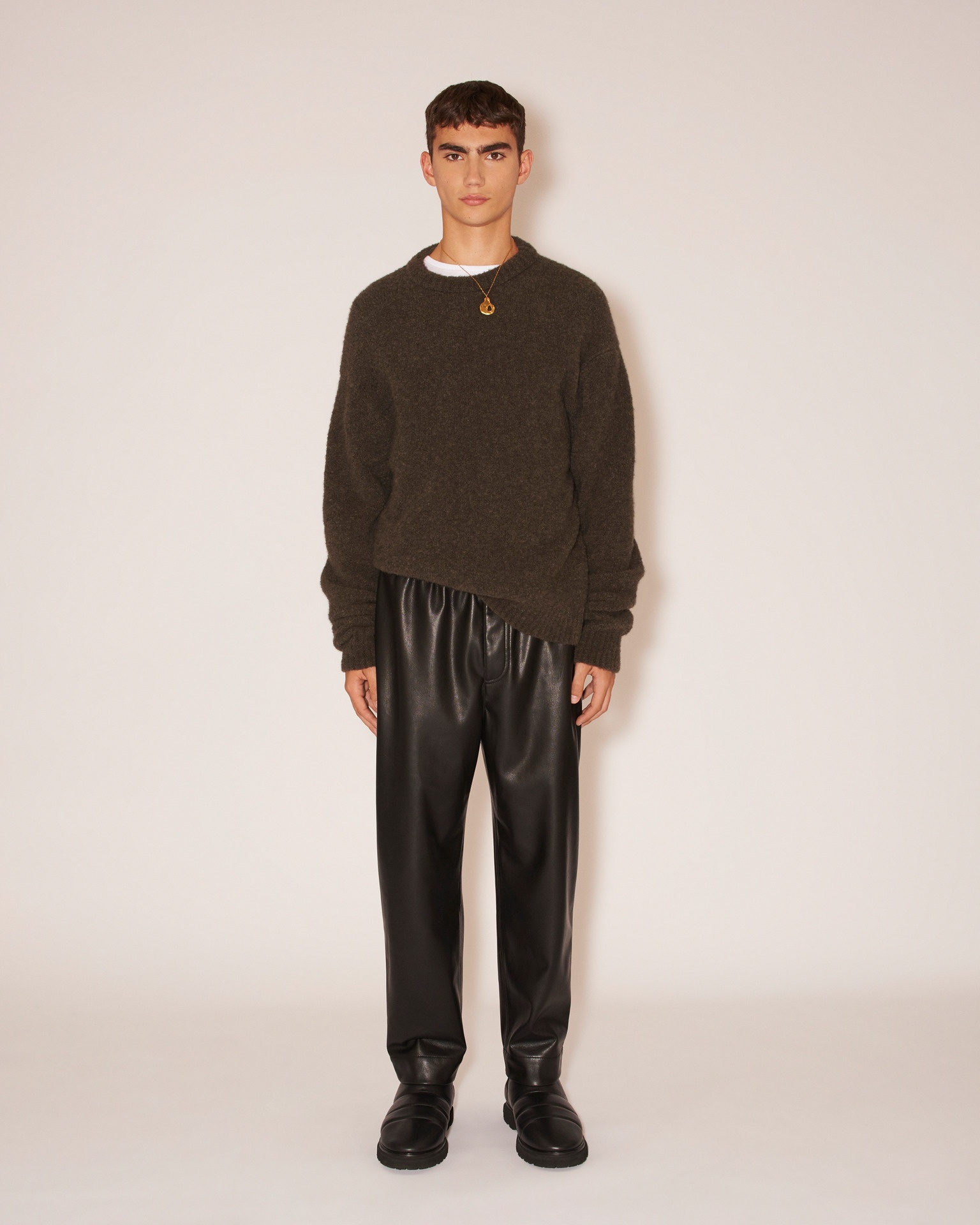 TAR - Bouclé sweater - Gray mink - 2