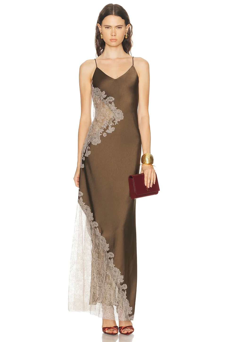 Amal Gown With Lace Combo - 1