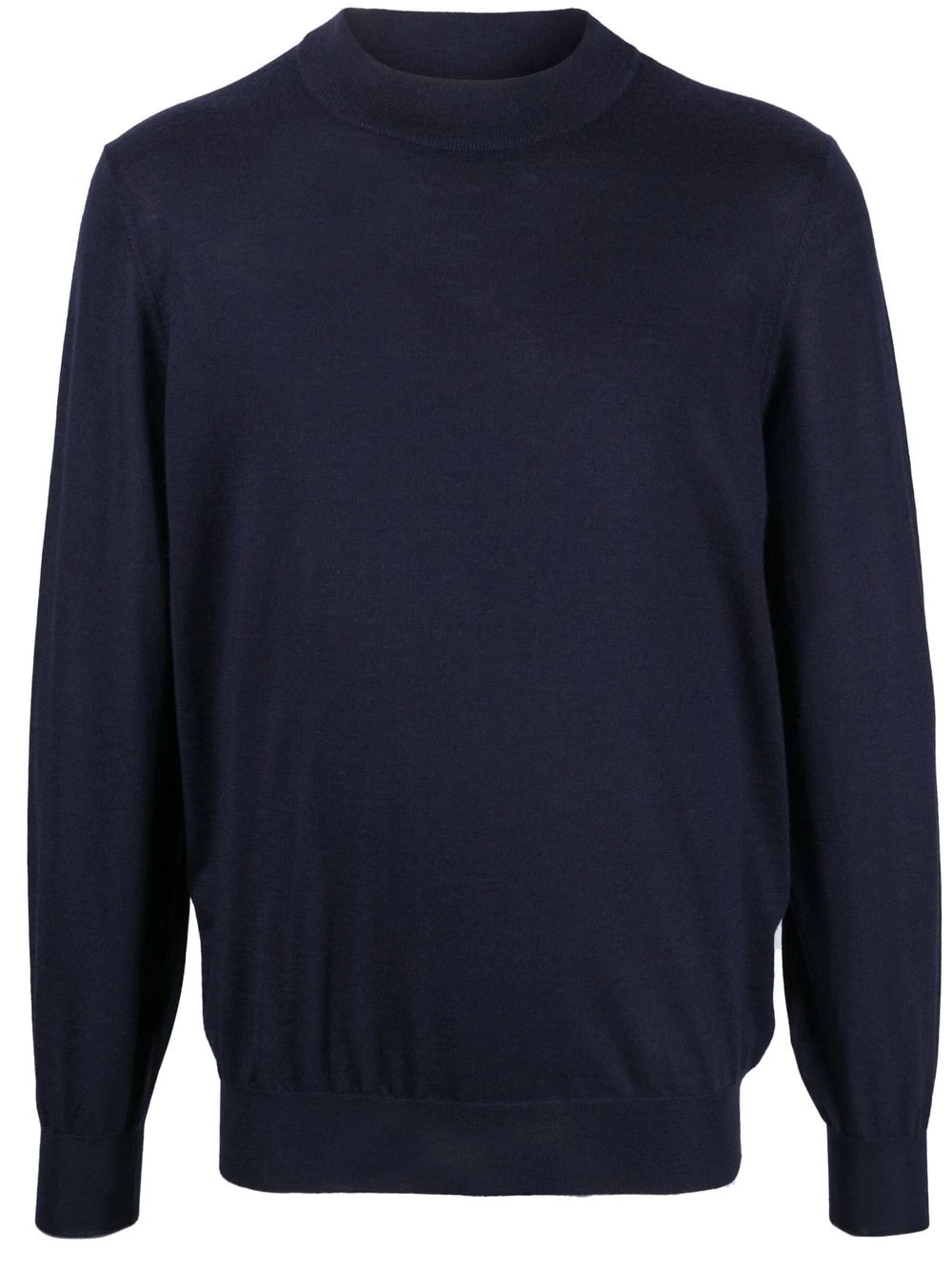 mock-neck ribbed-trim jumper - 1