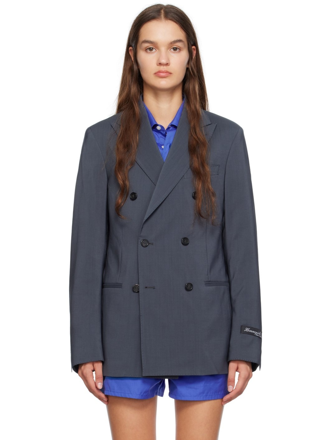 Gray Classic Blazer - 1