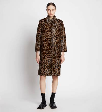 Proenza Schouler Leopard Printed Haircalf Coat outlook