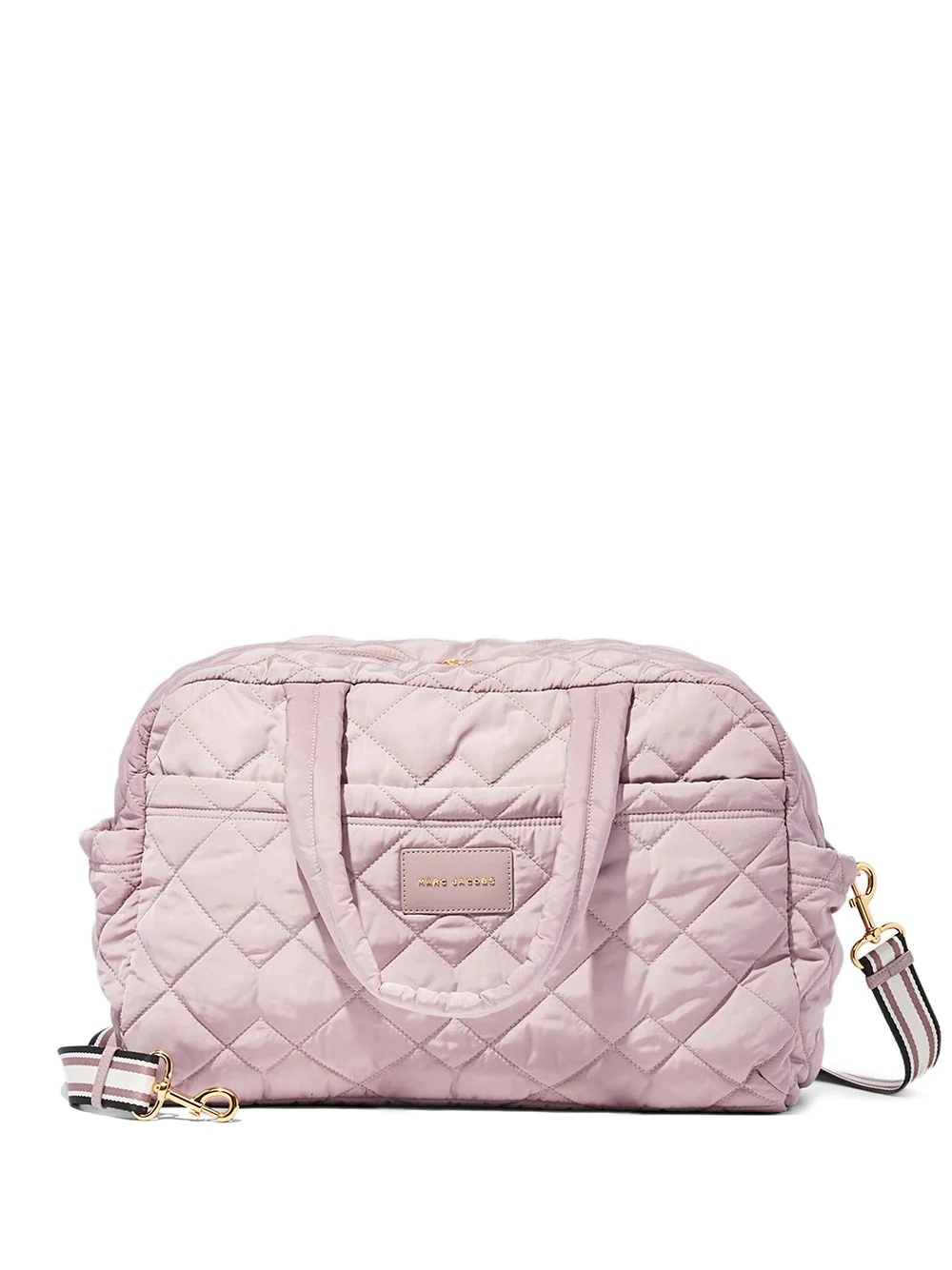 large quilted weekender bag - 1