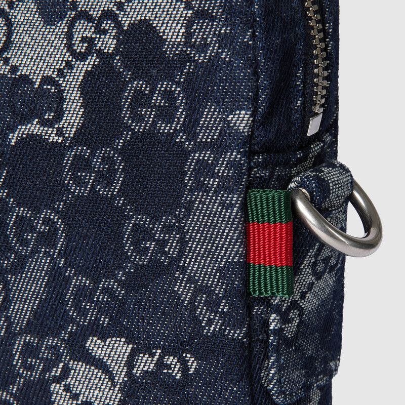 GG denim small crossbody bag 5