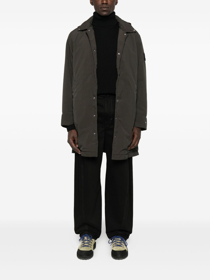 Stone Island hooded buttoned coat outlook