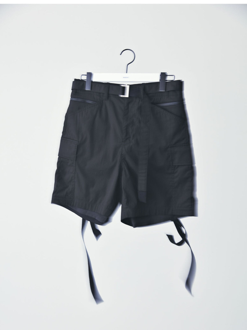 sacai Cotton Poplin Shorts outlook