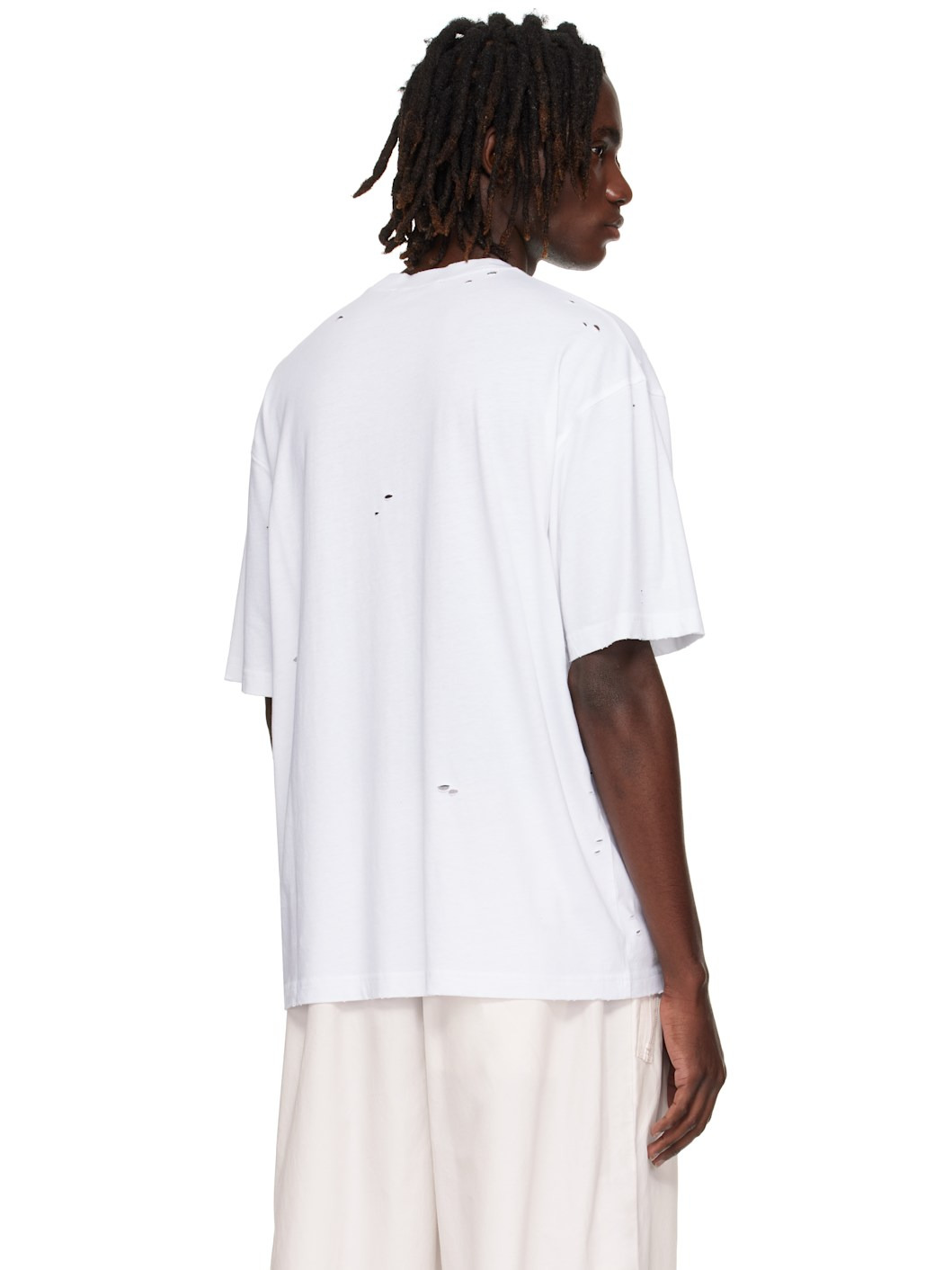 White Distressed T-shirt - 3
