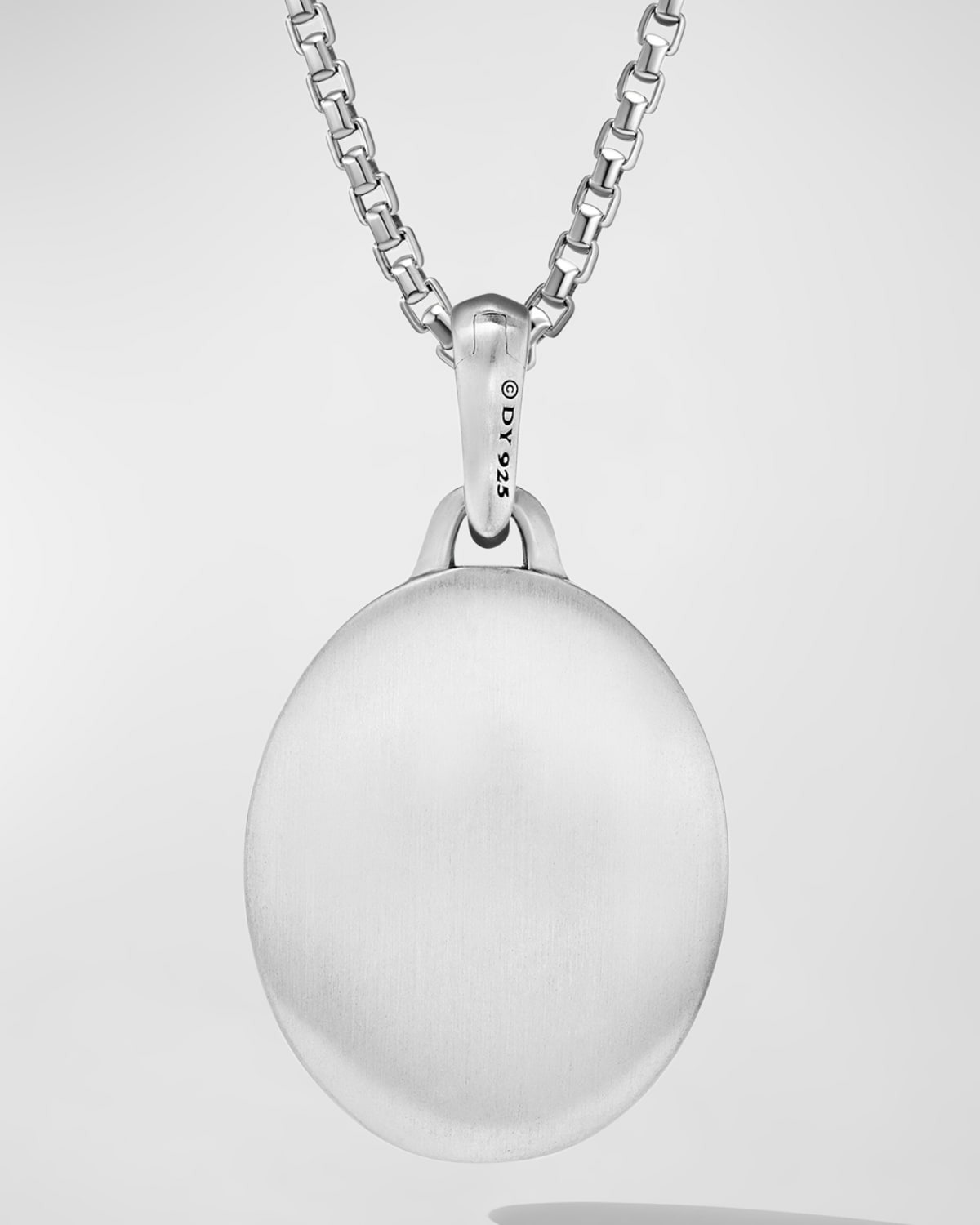 Men's Mary Pendant in Silver, 30mm - 3