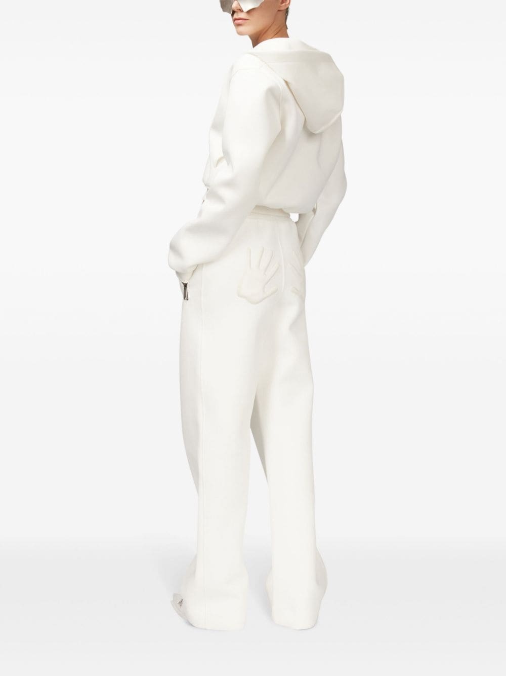 embossed handprint hoodie - 6