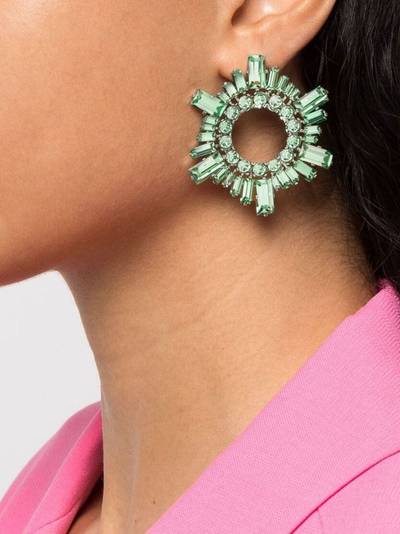 Amina Muaddi crystal-embellished earrings outlook