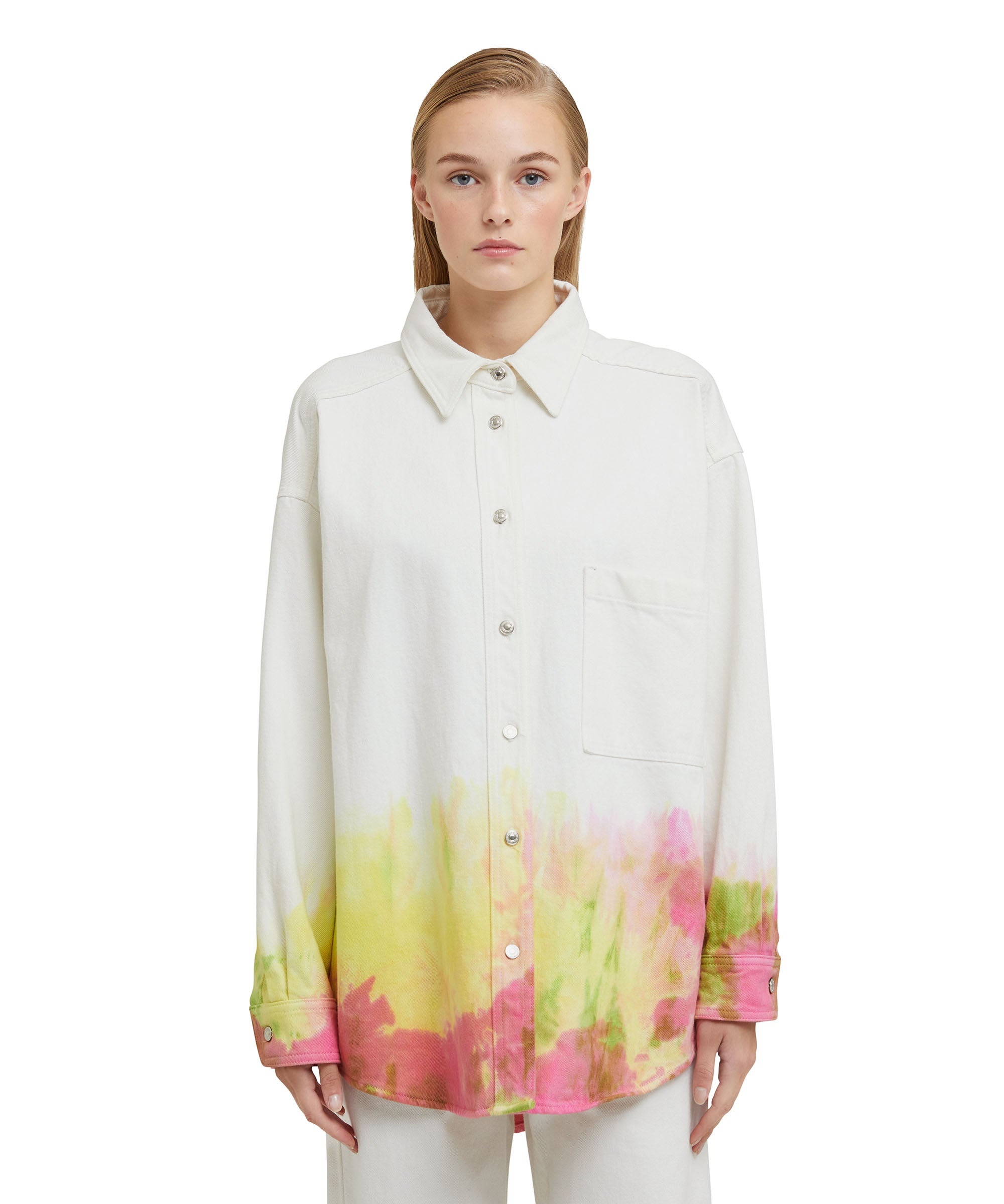 Bull cotton shirt with tie-dye treatment - 2
