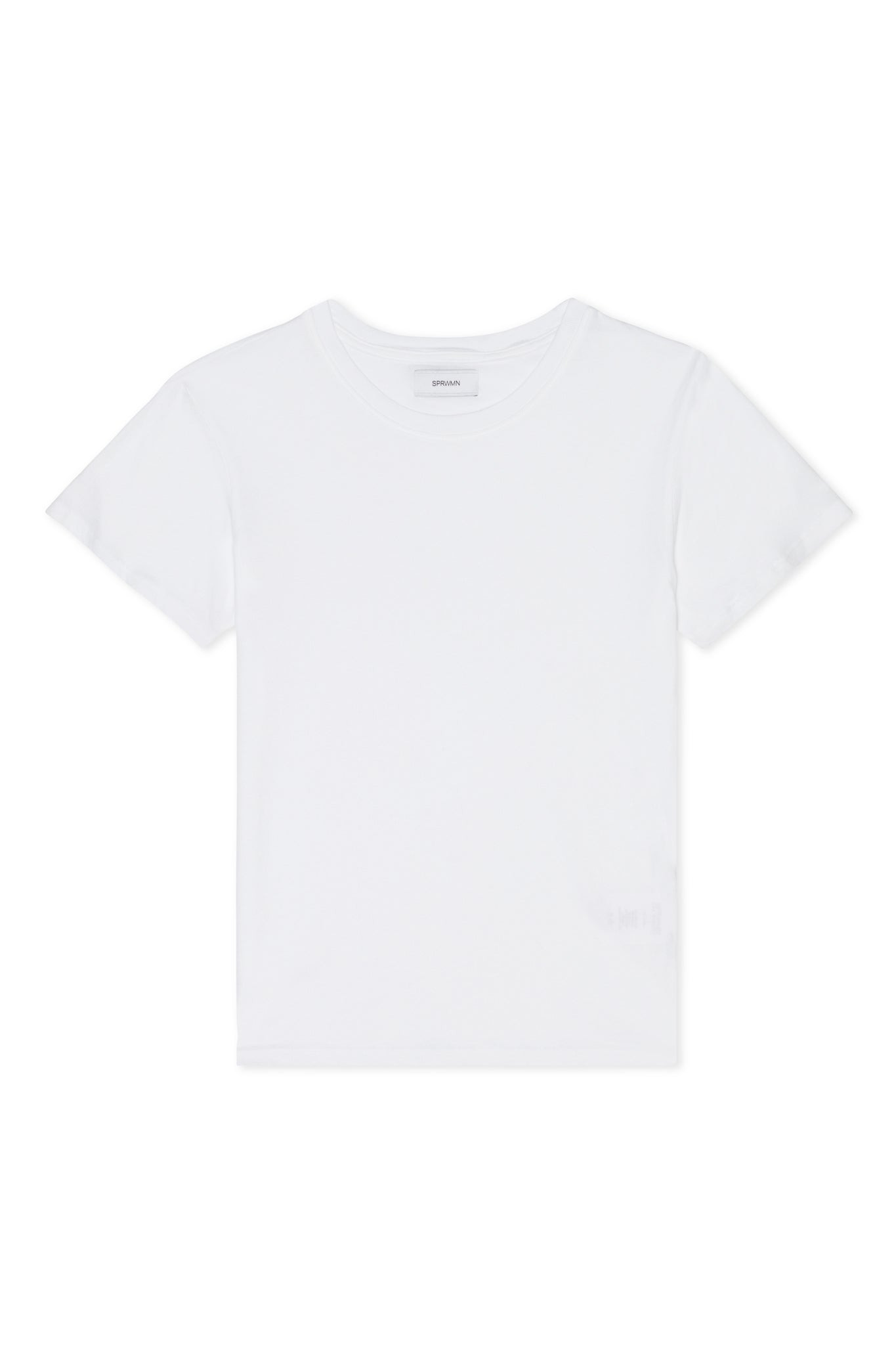 WHITE COTTON BABY TEE - 7