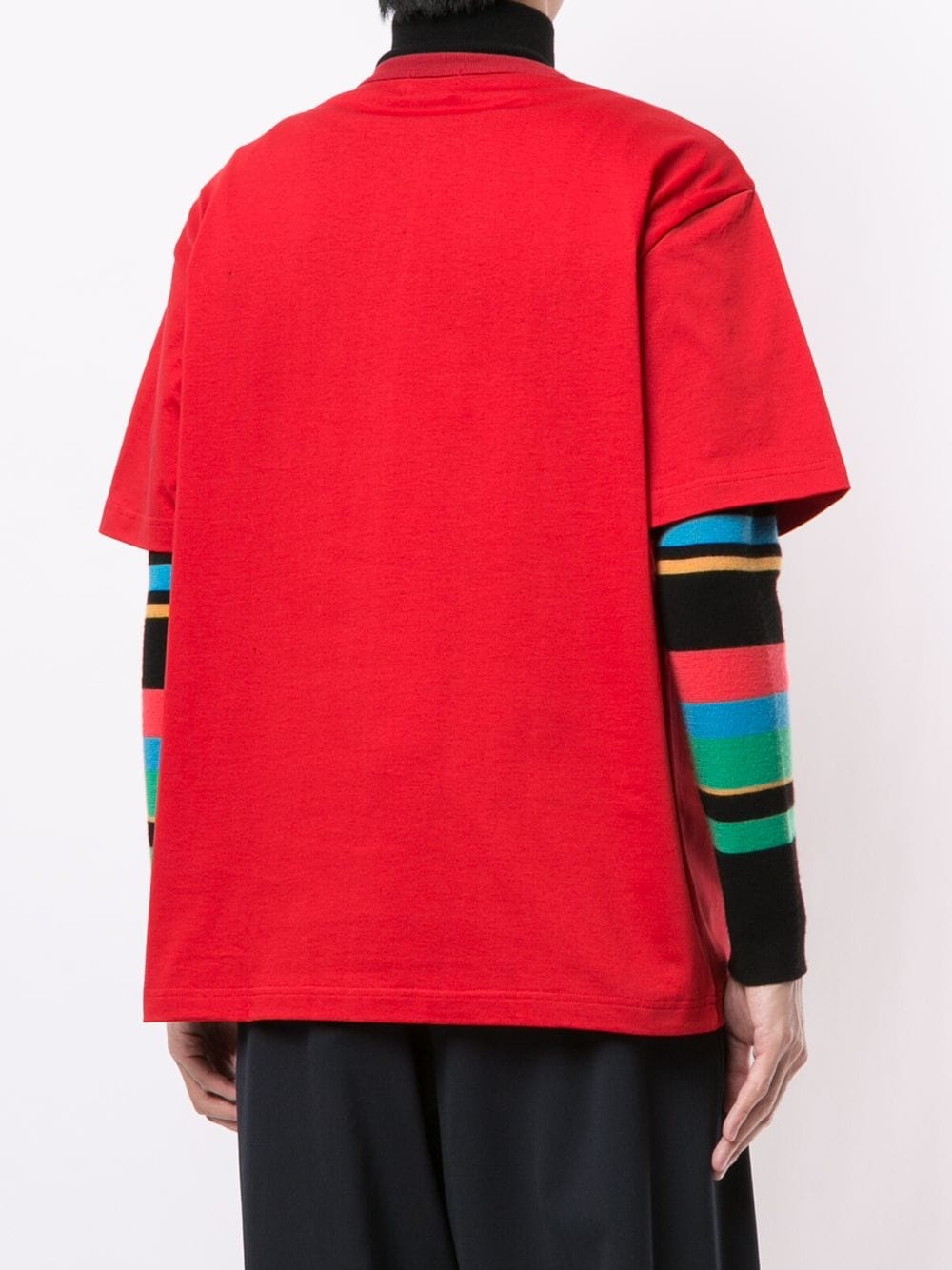 layered graphic print T-shirt - 4