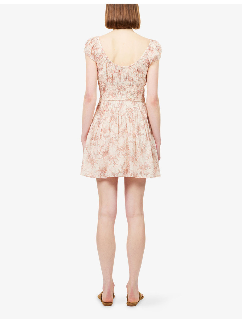 Rosewood Floral Cotton Mini Dress 4