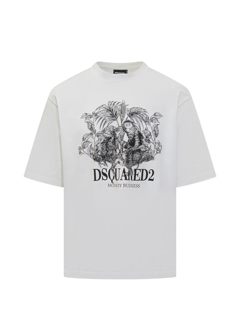 loose fit monkey T-shirt 1