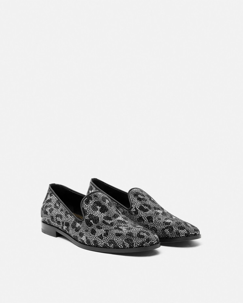 VERSACE Crystal Leopard Medusa Slippers outlook