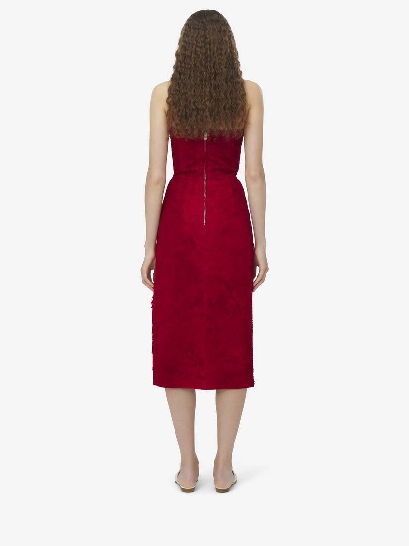 Suede Midi Dress - 4
