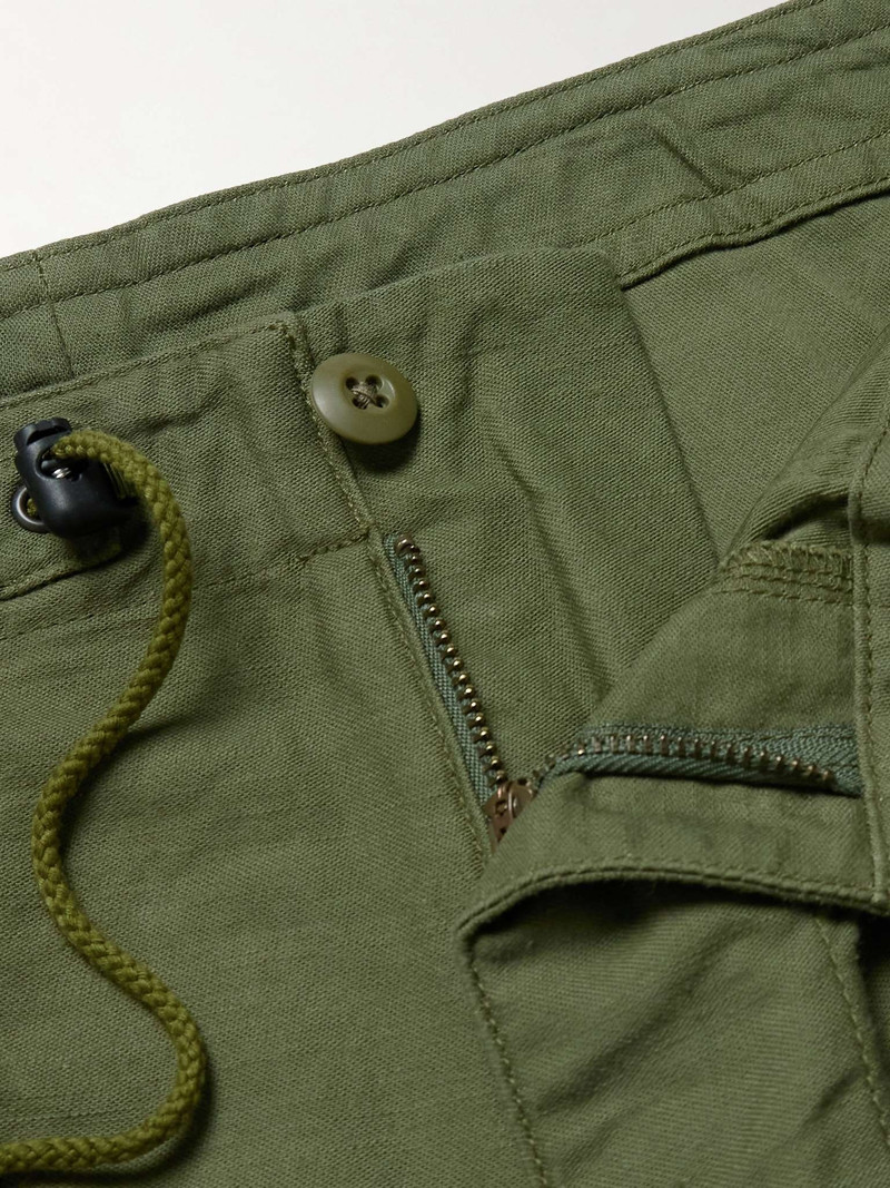 Straight-Leg Logo-Embroidered Cotton-CanvasTrousers 3