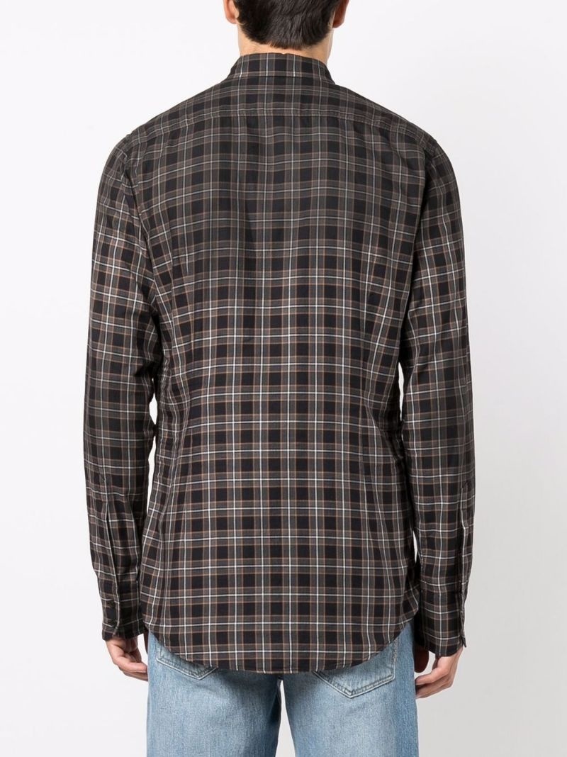 plaid check pattern shirt - 4