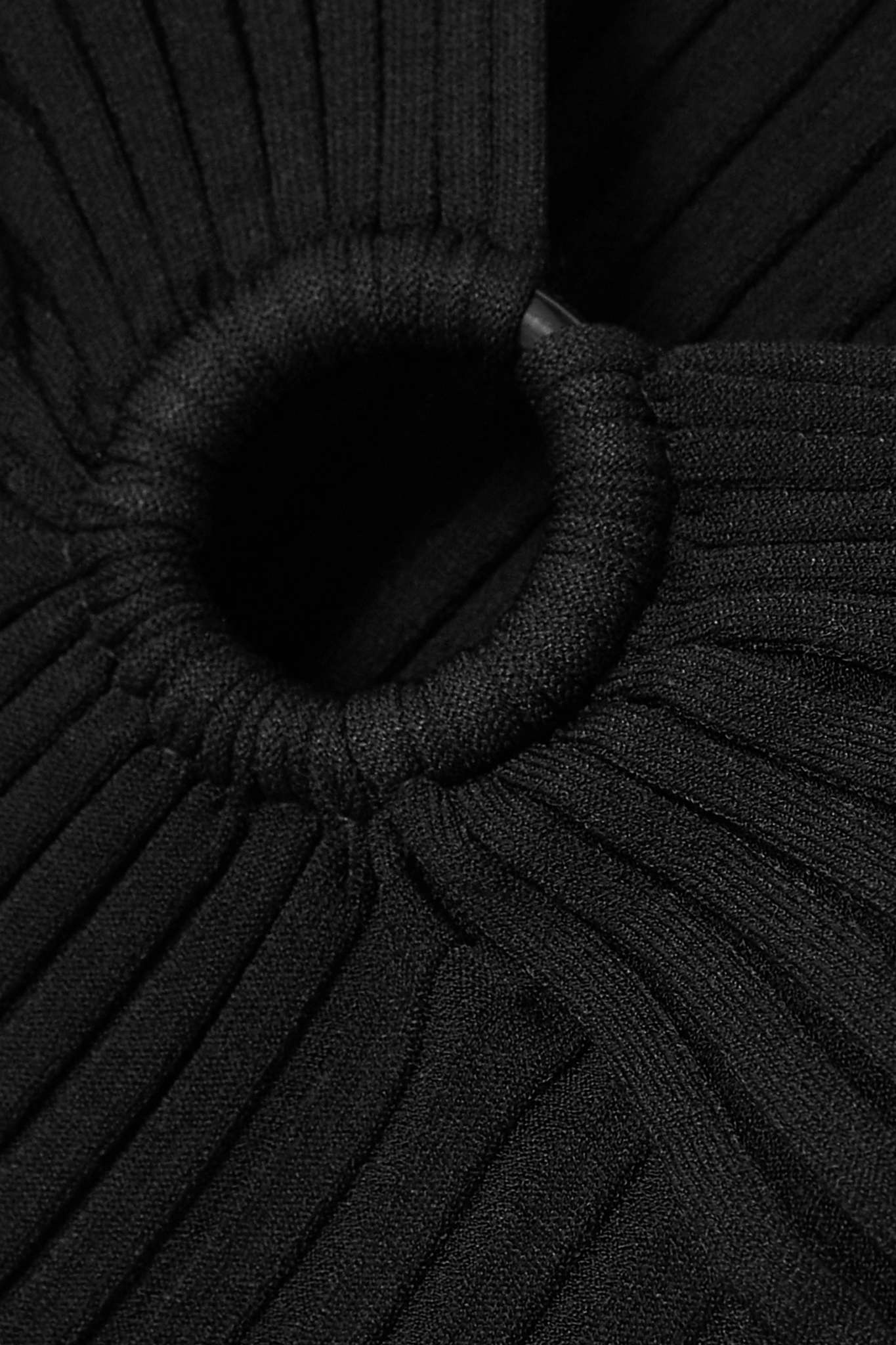 Cutout ribbed-knit sweater - 4