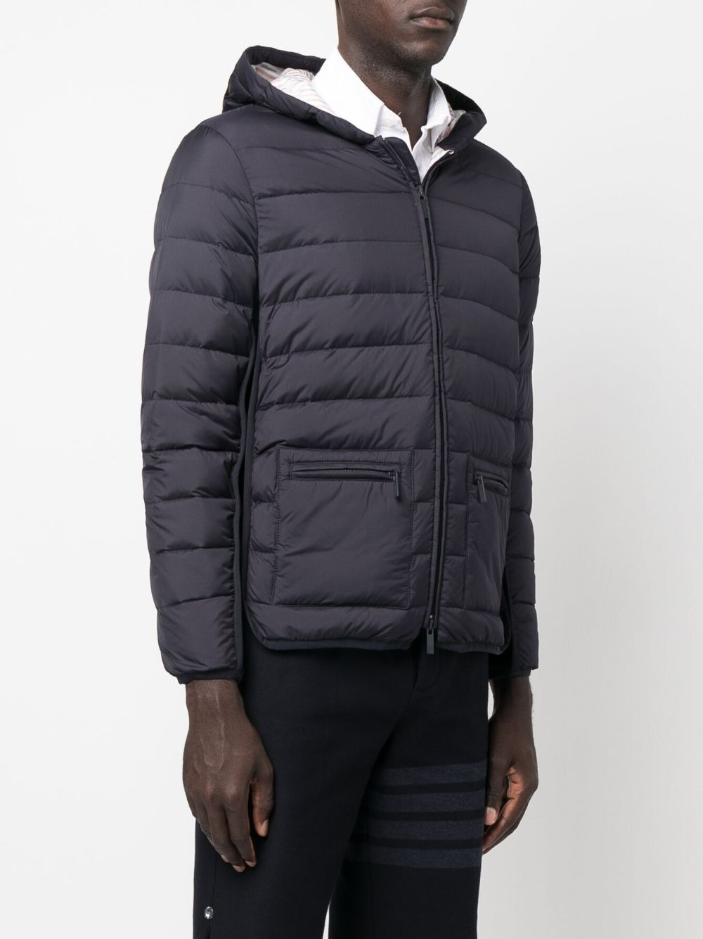 zip-front padded jacket - 3