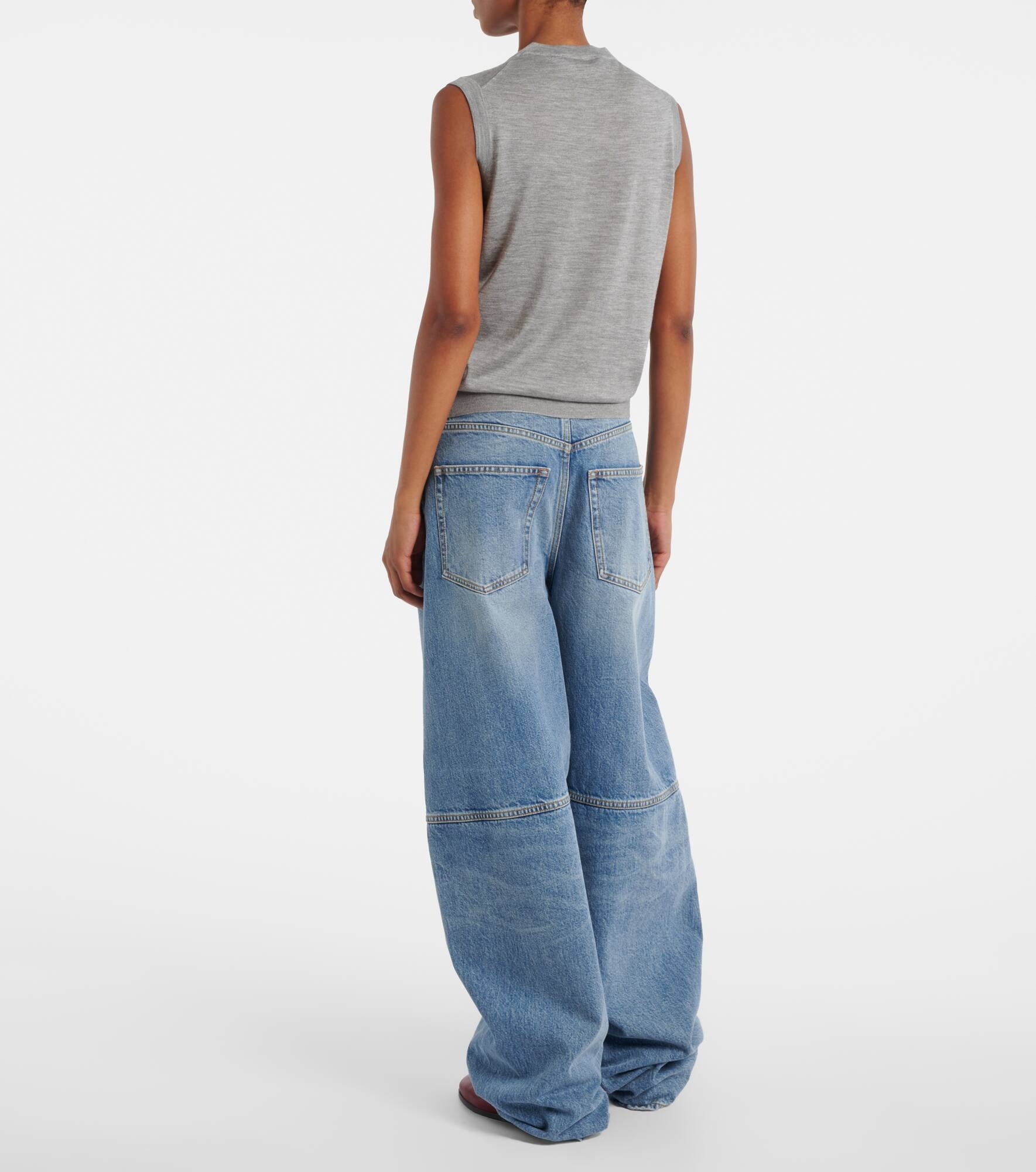 Cashmere and silk sweater vest - 3