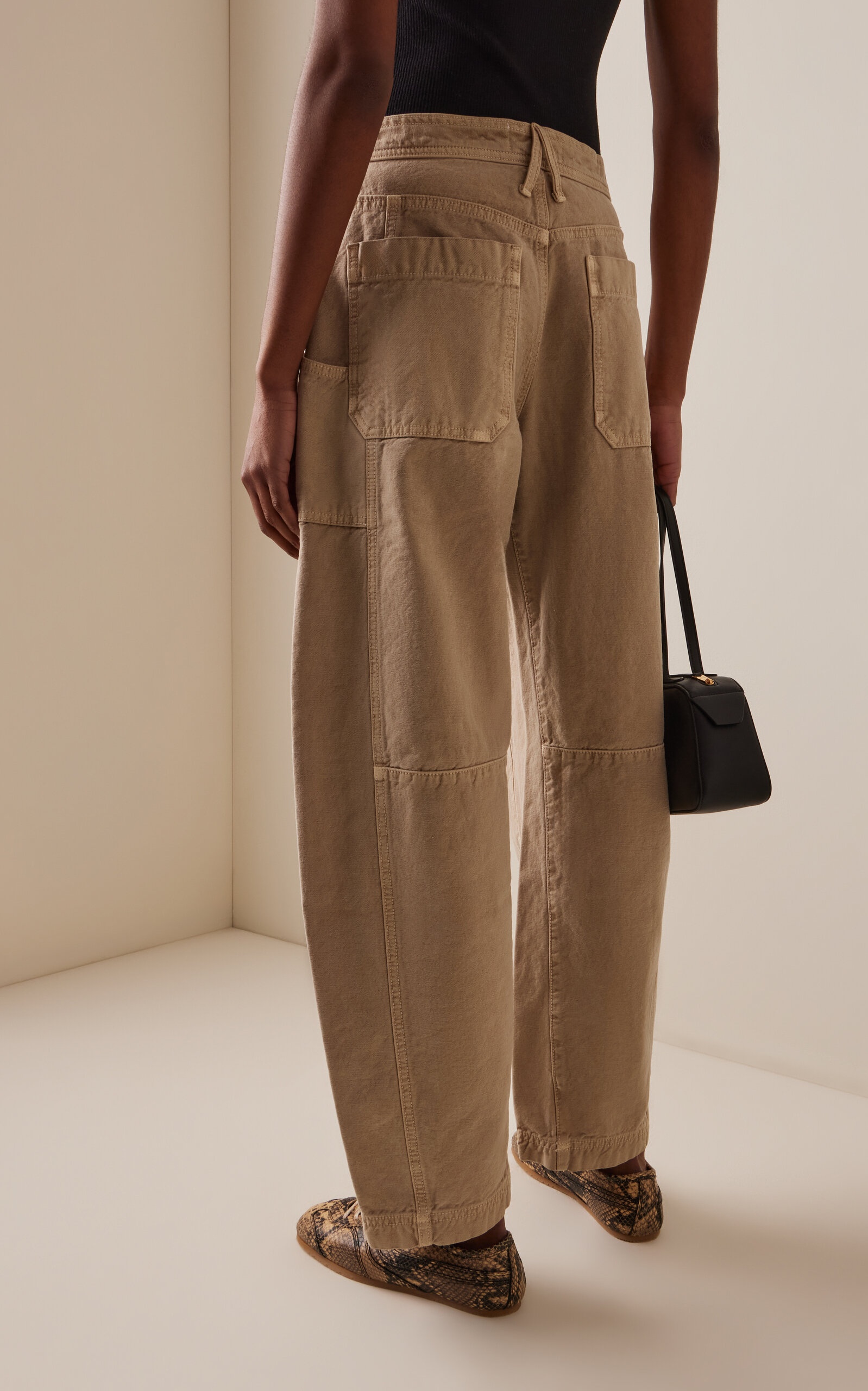 Roosie Cotton Cargo Pants neutral - 4