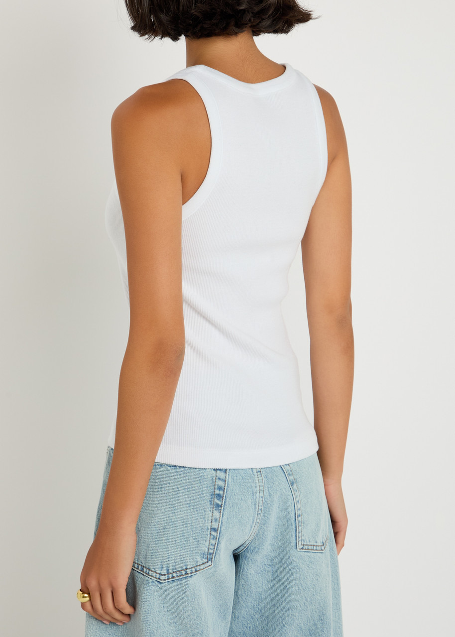 Vince Ribbed Cotton-blend Tank - 3