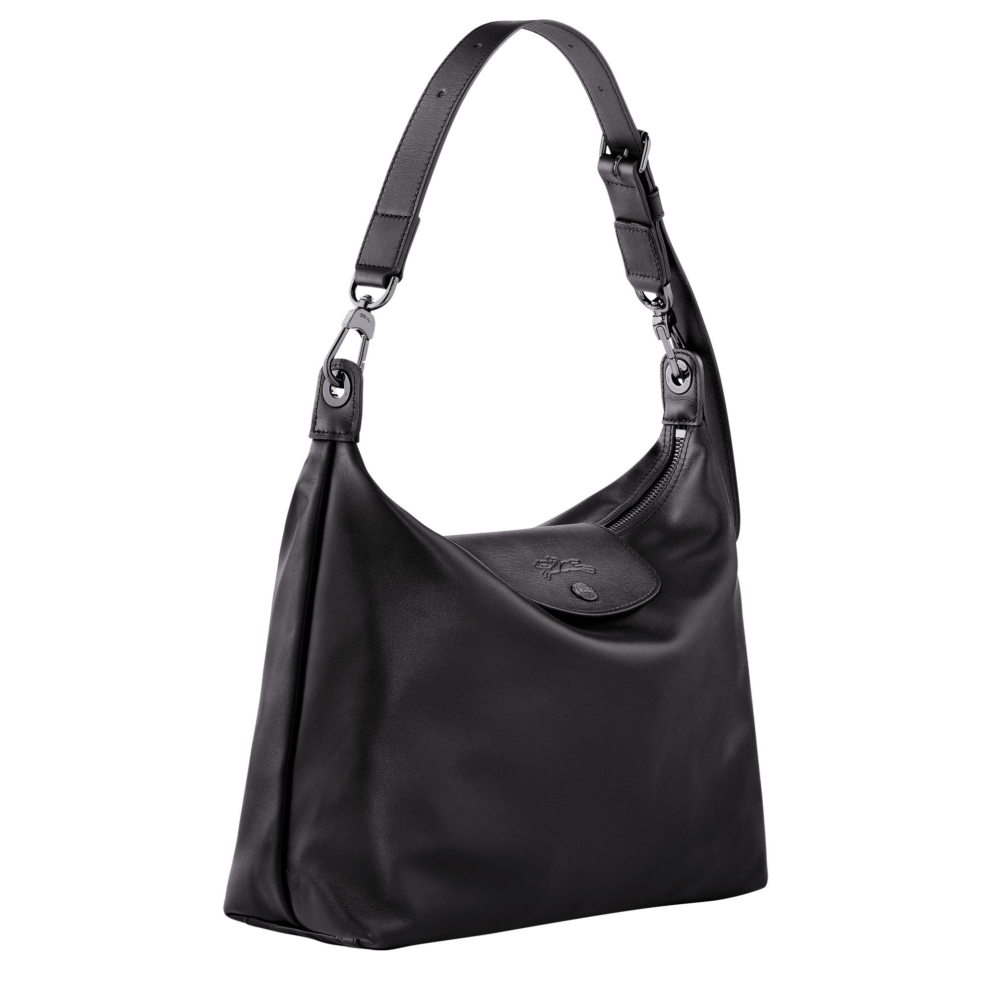 Le Pliage Xtra M Hobo bag Black - Leather - 3