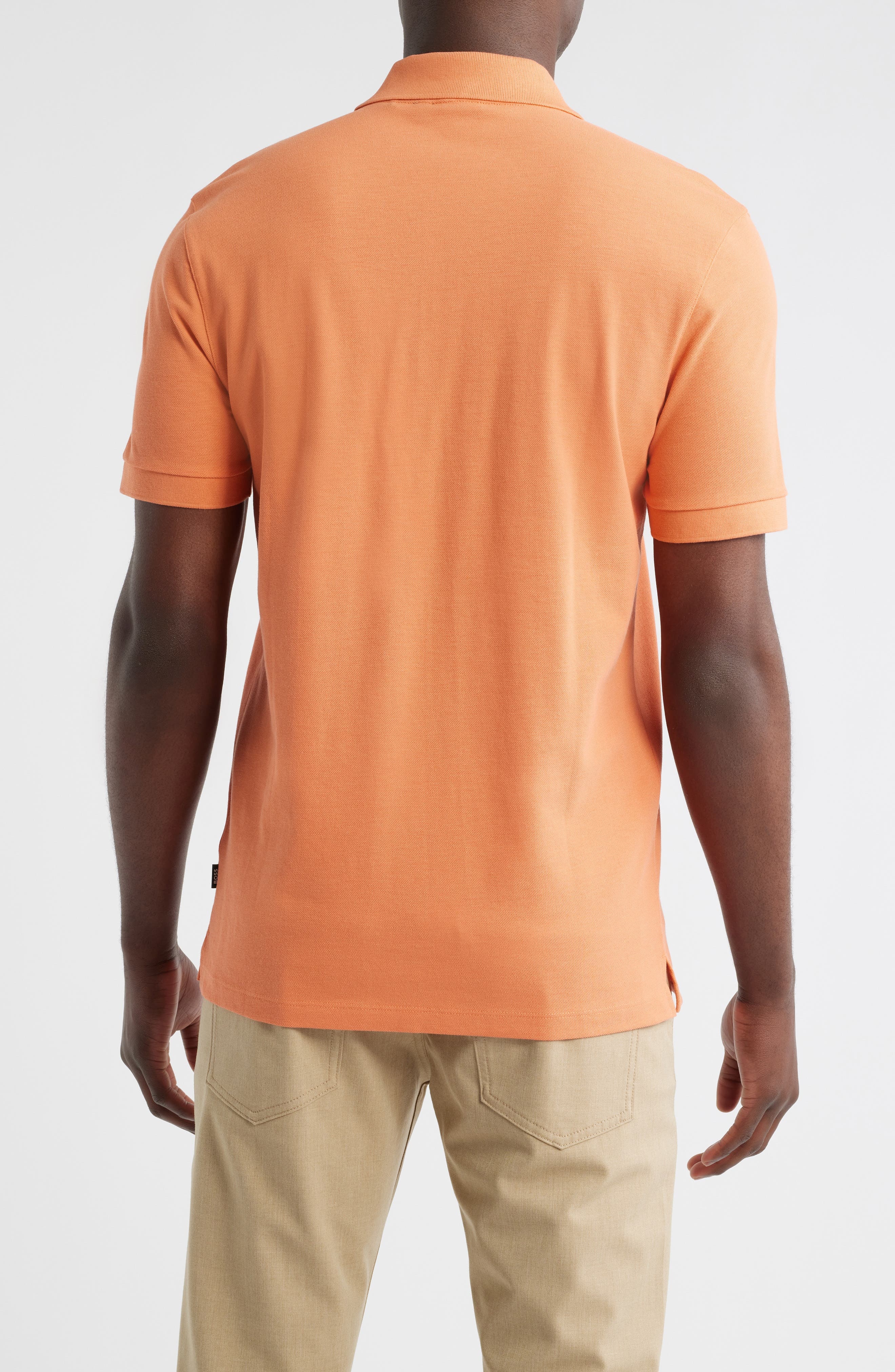 BOSS Pallas Cotton Polo in Bright Orange at Nordstrom - 2
