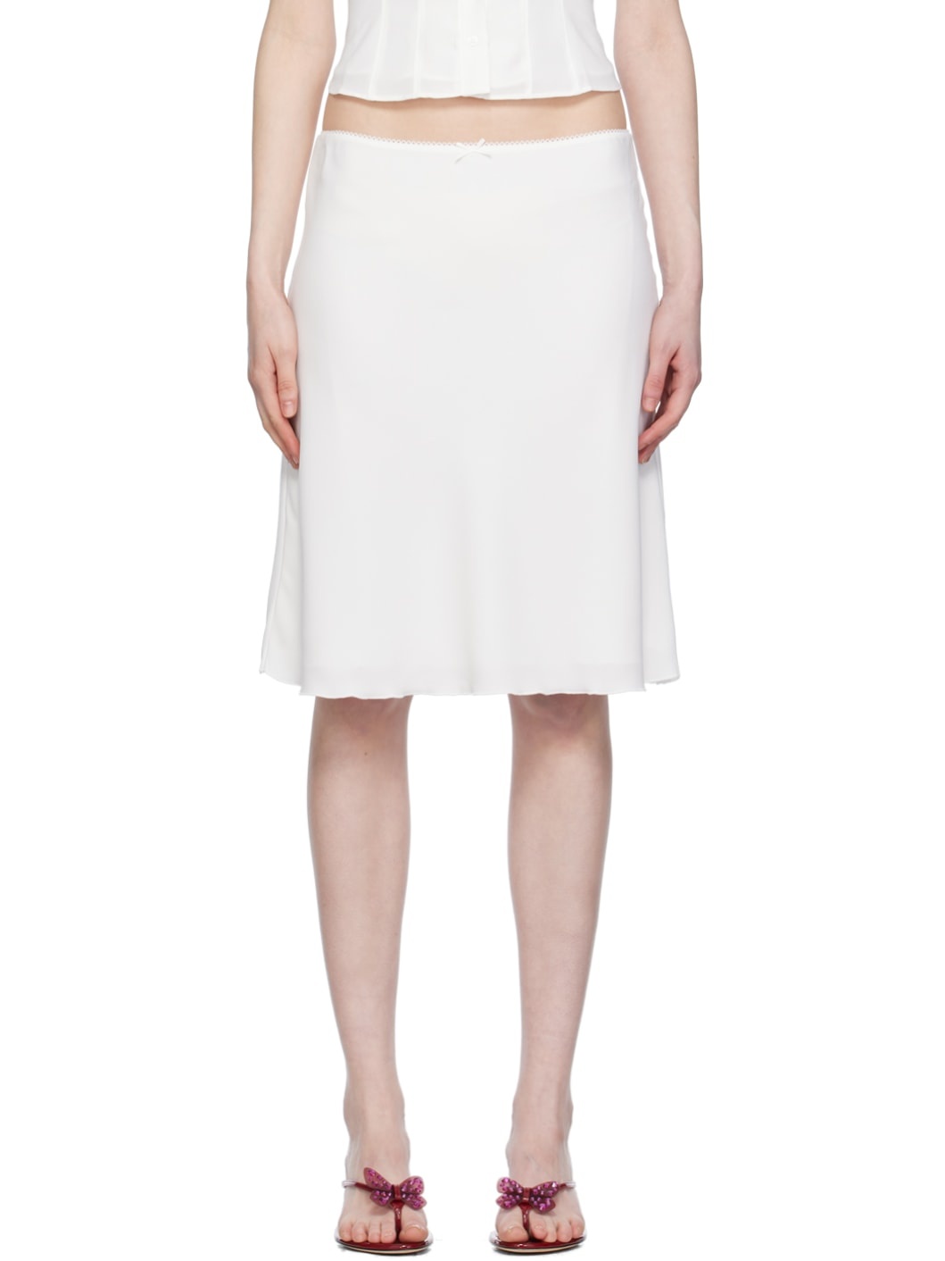 White Paloma Midi Skirt - 1