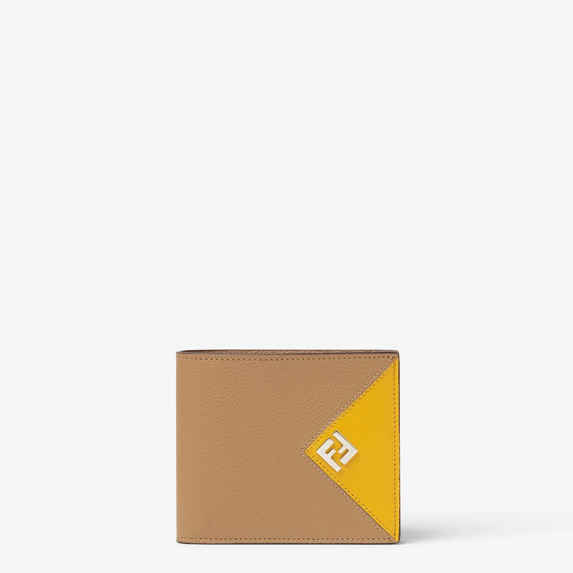 Fendi Lui Wallet Beige and yellow leather bi-fold wallet - 1
