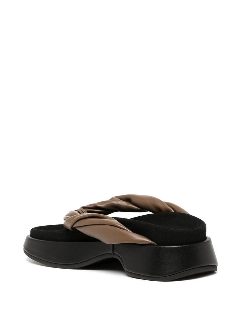 twisted-strap platform flip flops 3
