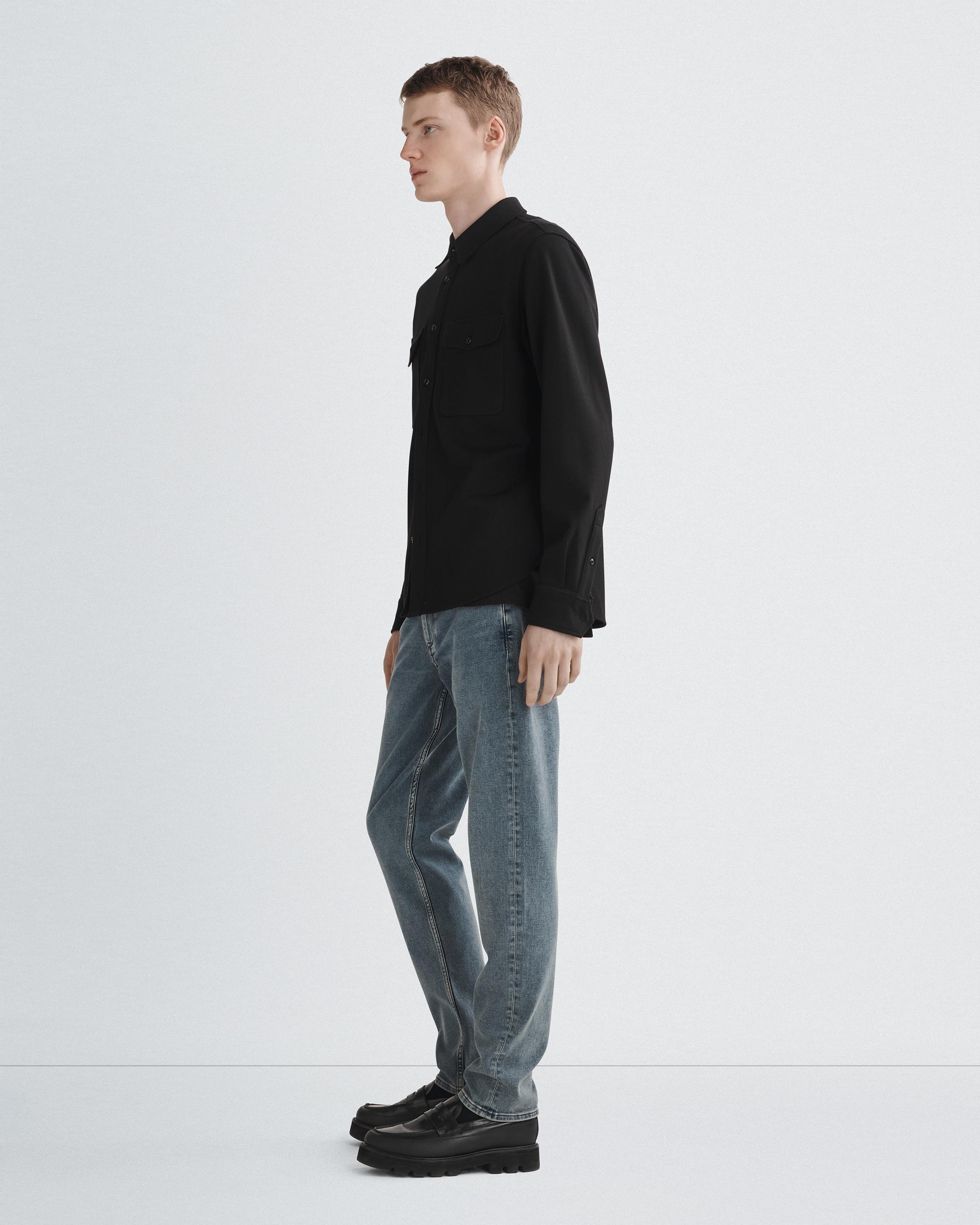 Fit 2 - Ramsey
Slim Fit Medium Indigo Action Loopback Jean - 4