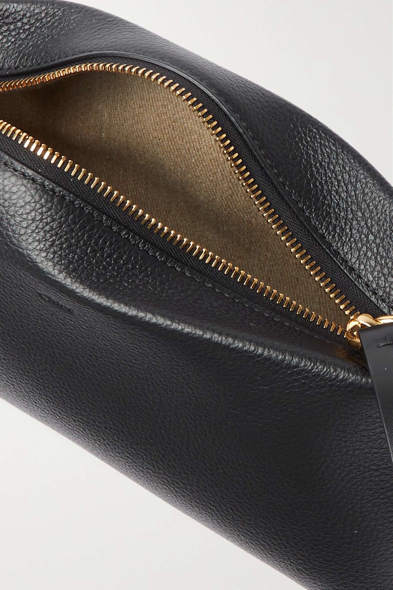 Marcie textured-leather clutch - 5