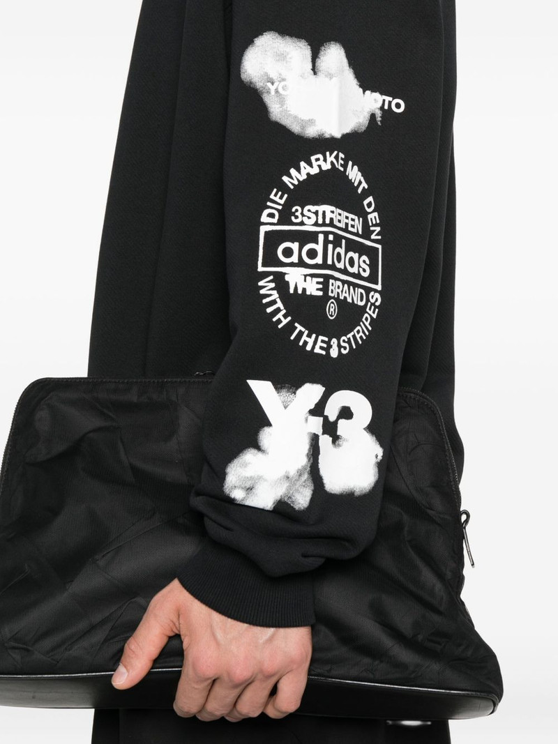 cloud-print crew-neck sweatshirt 5