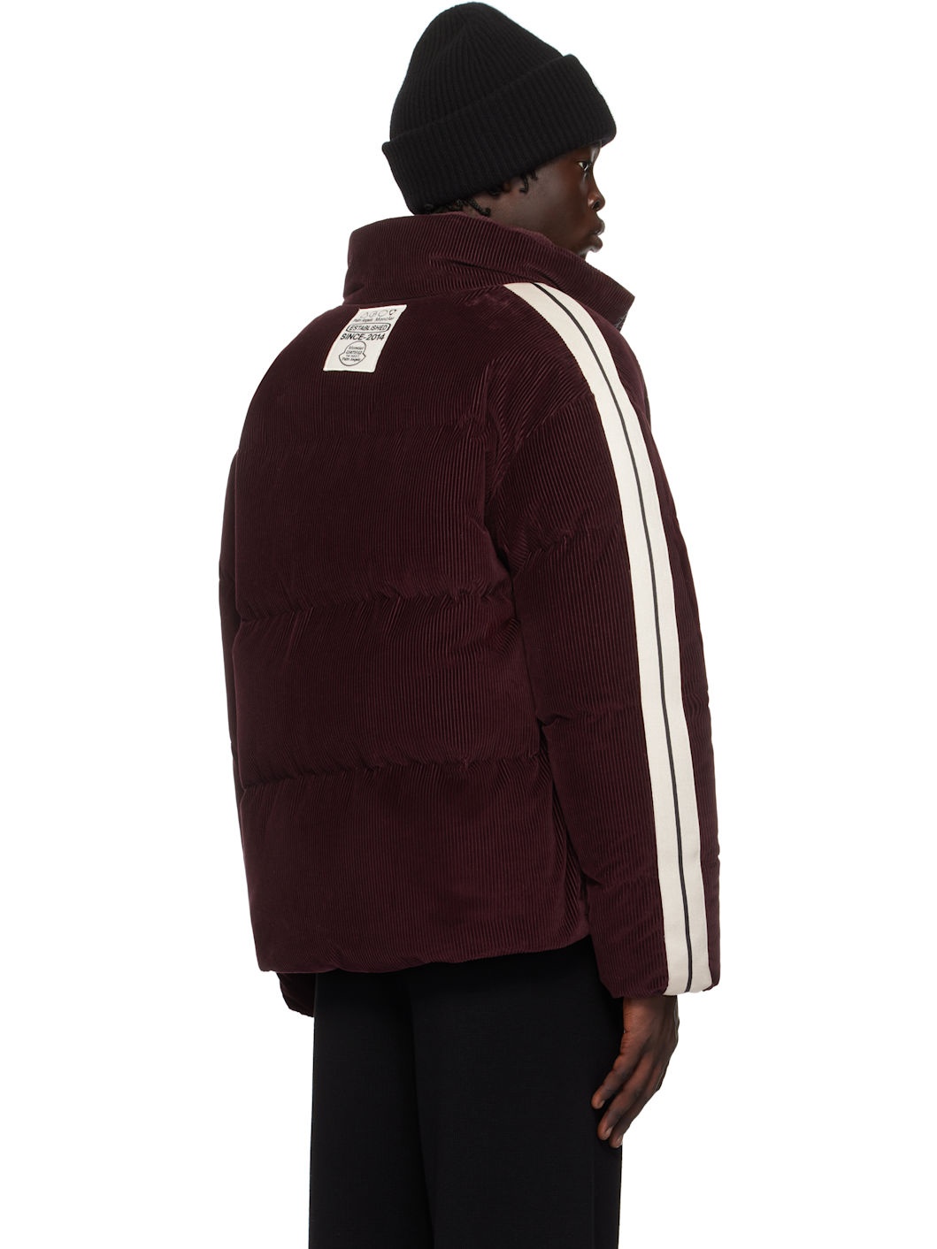 Moncler x Palm Angels Burgundy Abrolhos Down Jacket - 3