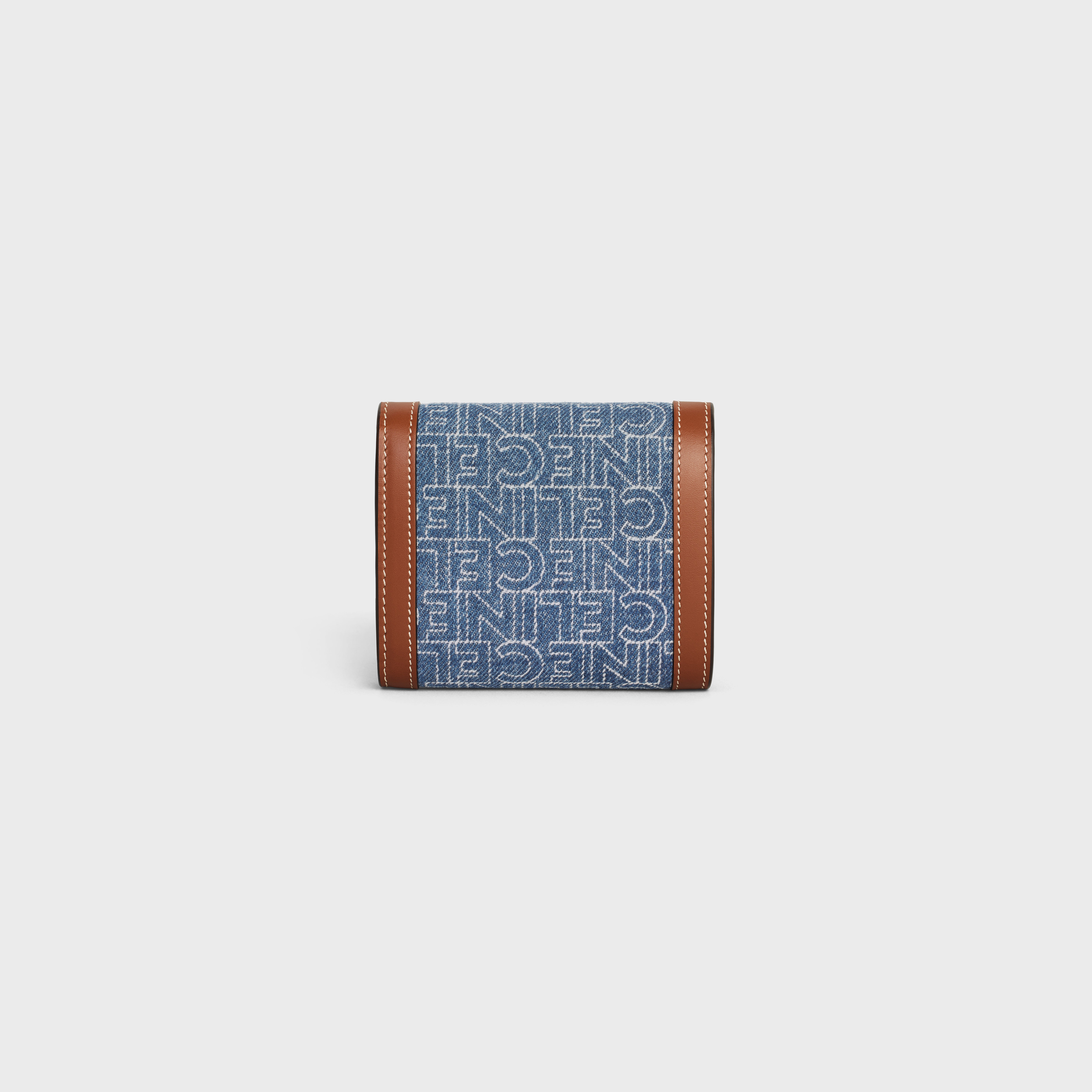 Small Wallet TRIOMPHE in DENIM WITH CELINE ALL-OVER PRINT - 3