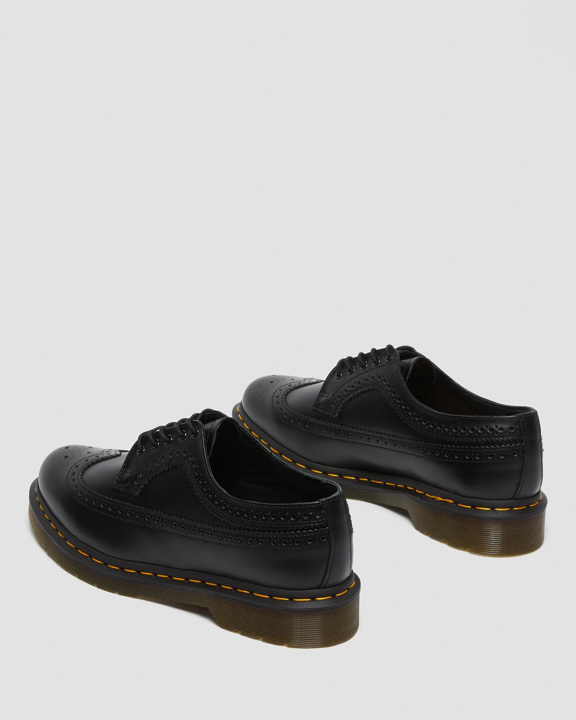 3989 Yellow Stitch Smooth Leather Brogue Shoes - 11