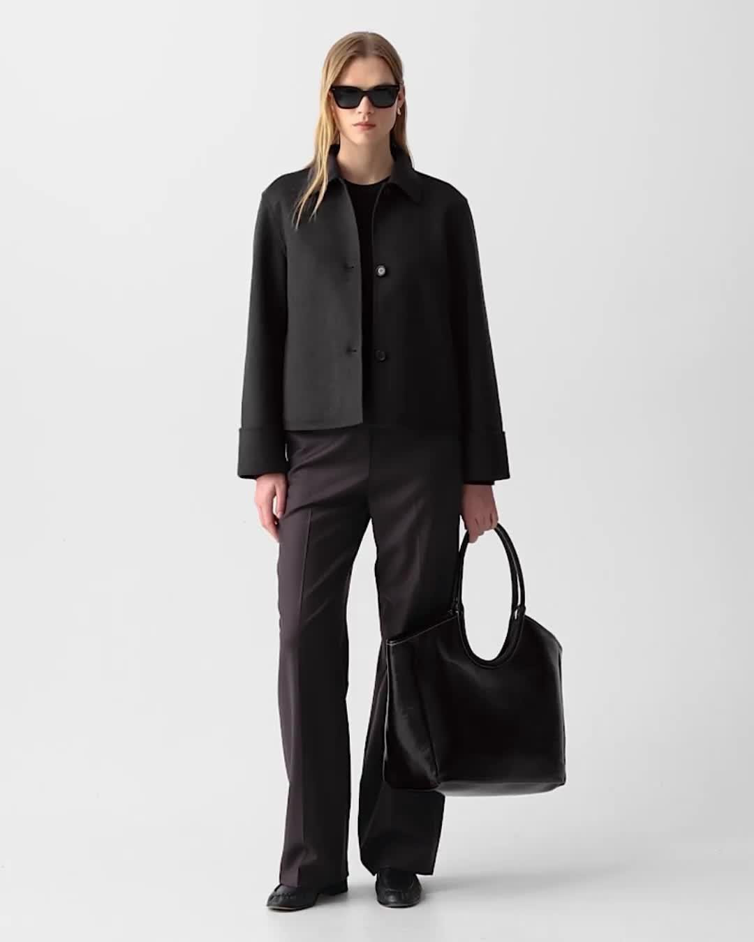 Boxy Cuff Jacket in Double-Face Wool-Cashmere - 7