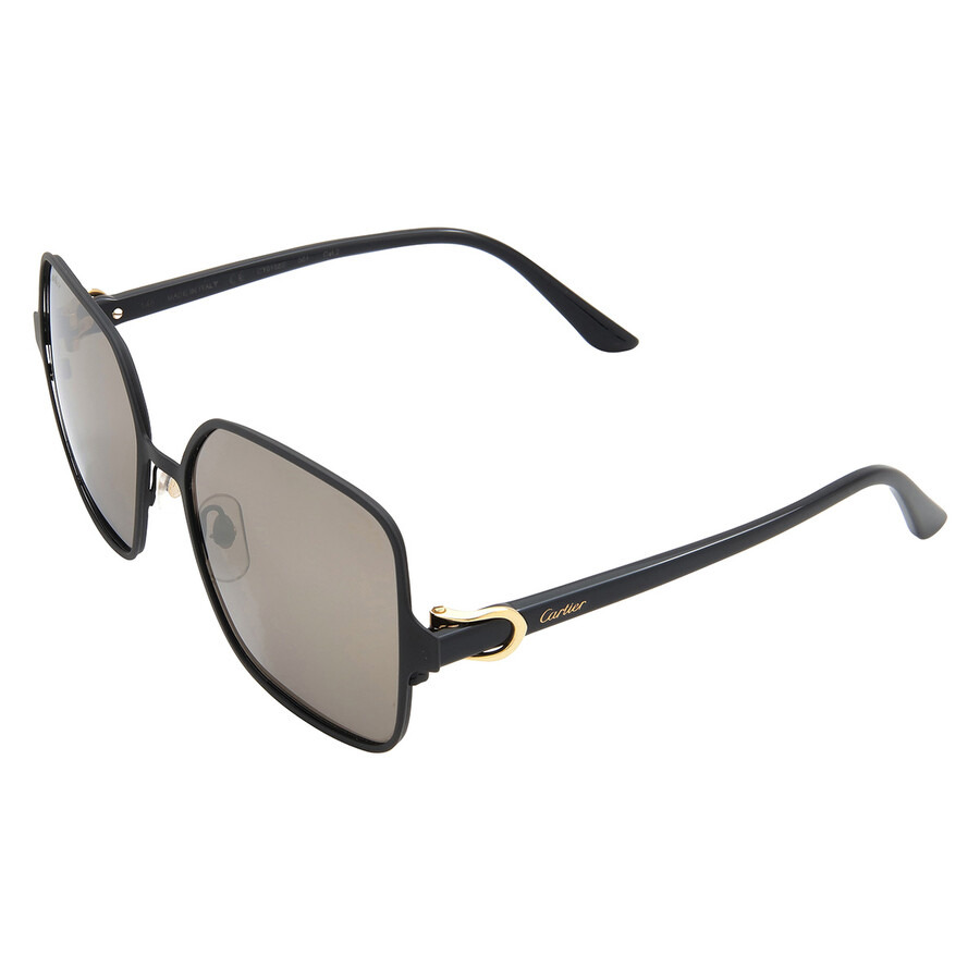 Cartier C Decor Brown Square Ladies Sunglasses CT0188S 001 - 4