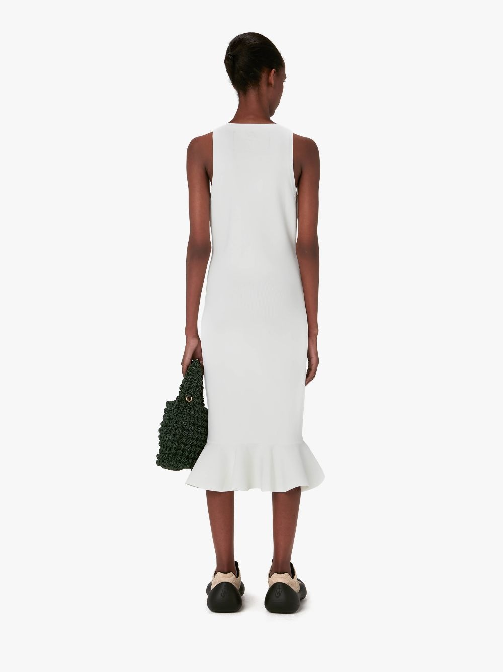 RUFFLED HEM SLEEVELESS DRESS - 3