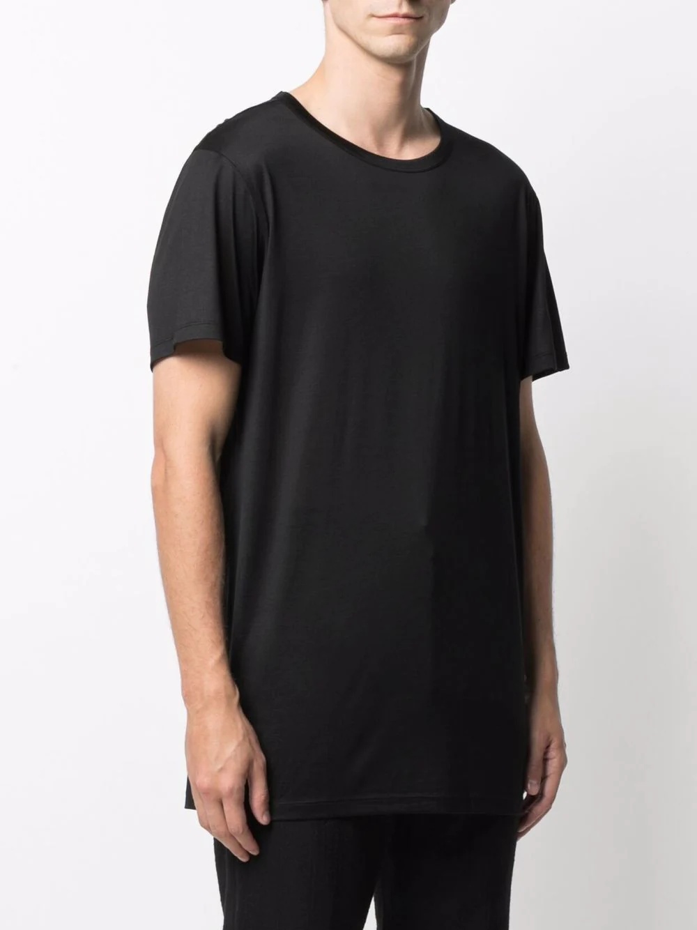 silk short-sleeve T-shirt - 3