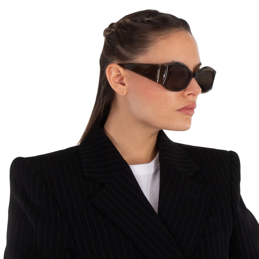 Salvatore Ferragamo Brown Oval Ladies Sunglasses SF2008S 320 55 - 2