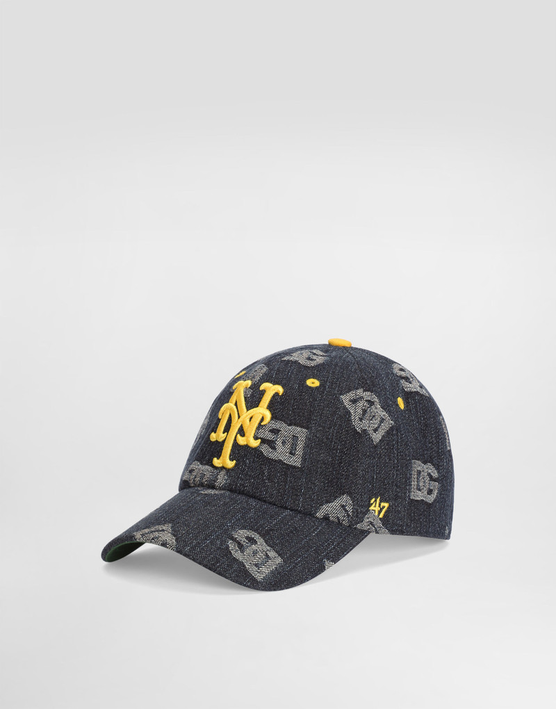 Dolce&Gabbana X ’47 New York Mets Baseball Cap In Denim Logo Denim 1