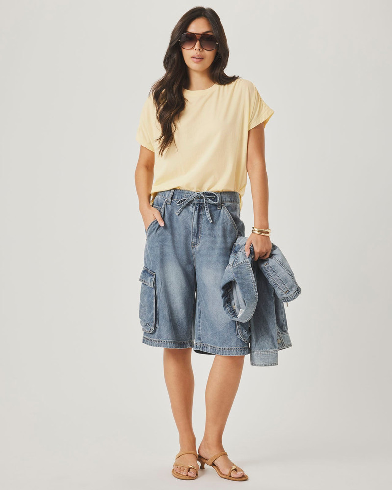 Splendid Lounge Denim Cargo Short outlook
