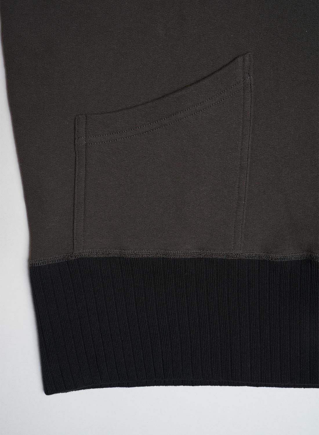 French Terry U.S. Parka Mix in Charcoal Grey - 6