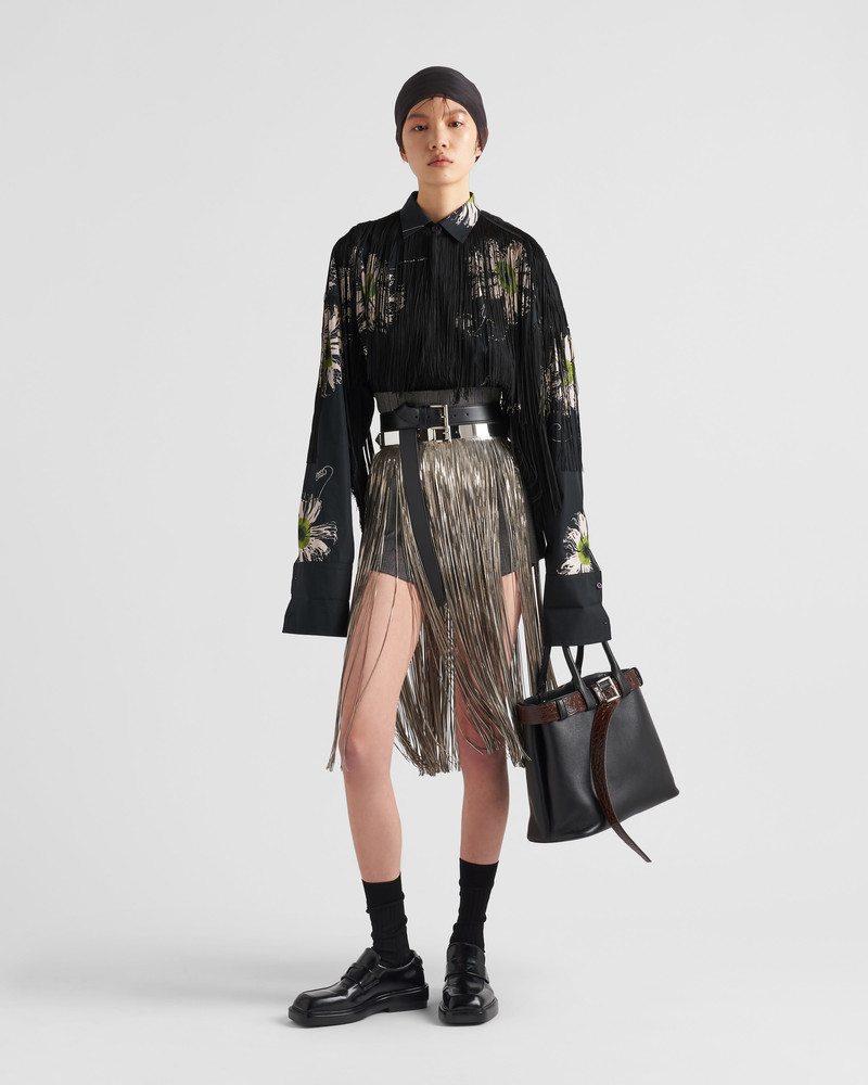 Prada Printed poplin shirt outlook