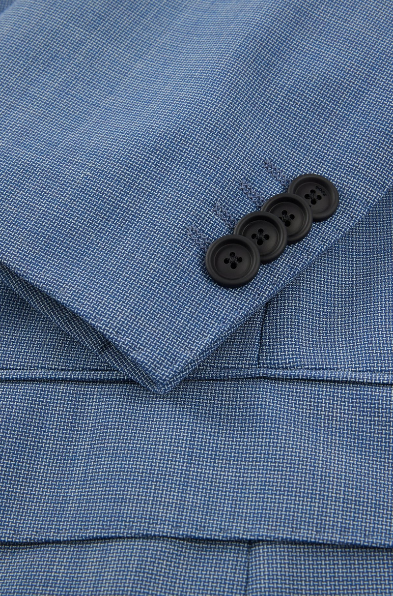 SLIM-FIT SUIT IN MICRO-PATTERNED PERFORMANCE-STRETCH CLOTH 10