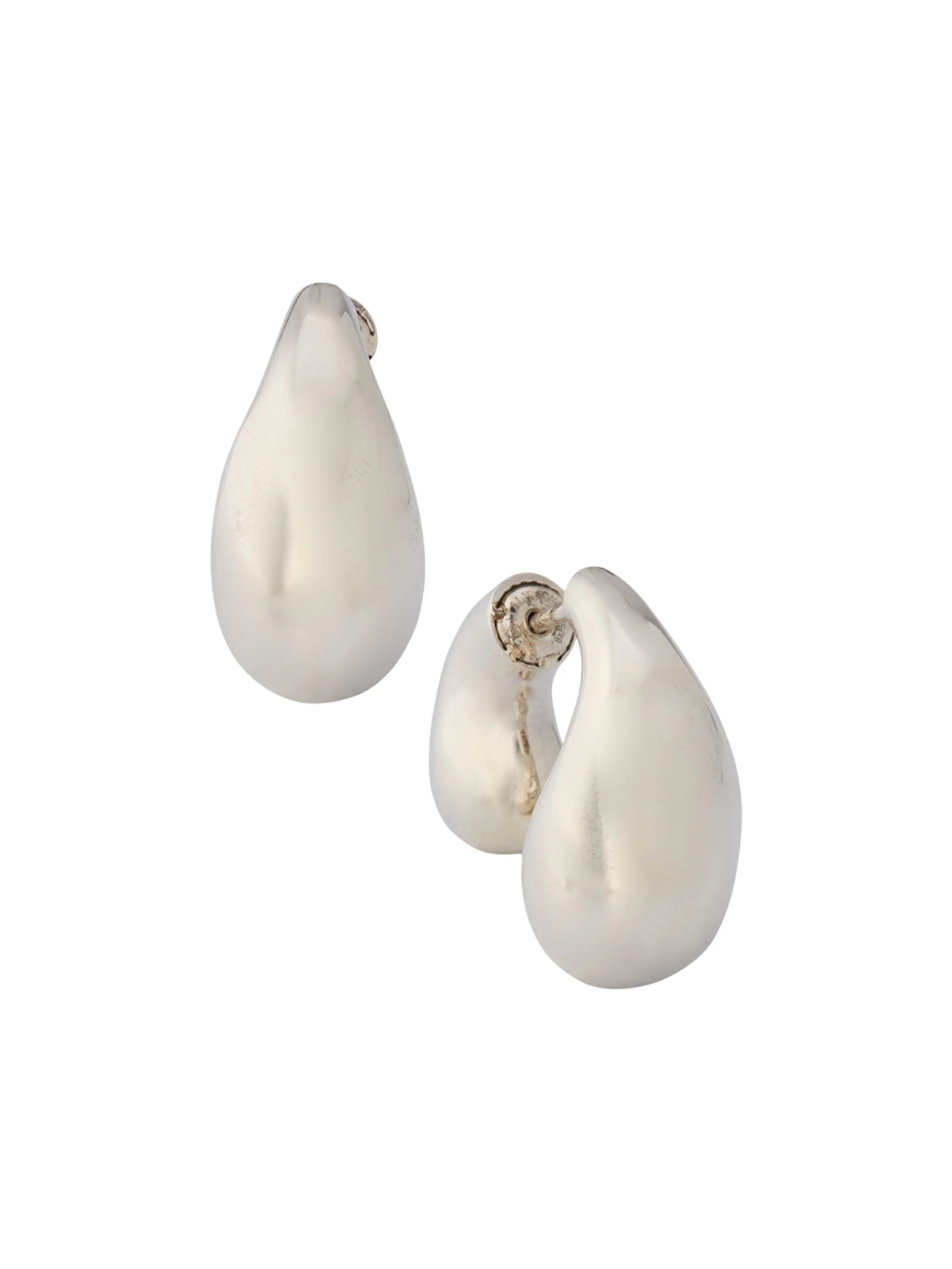 Women's Sterling Silver Double-Sided Drop Earrings - Silver - 1